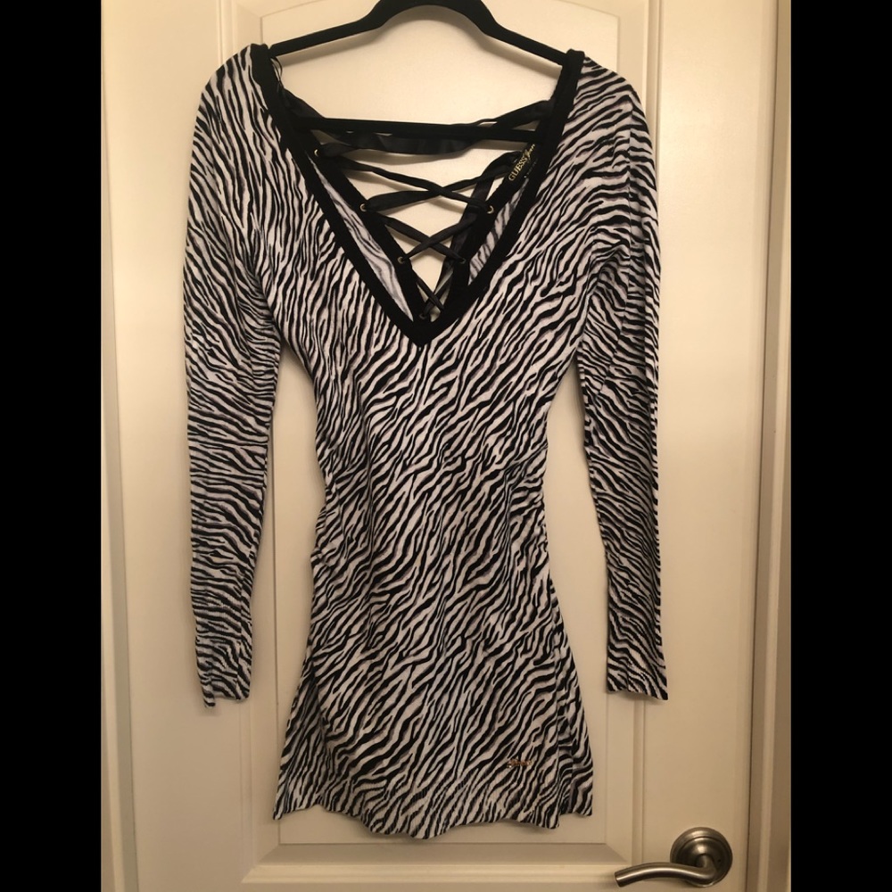 Zebra print Guess dress